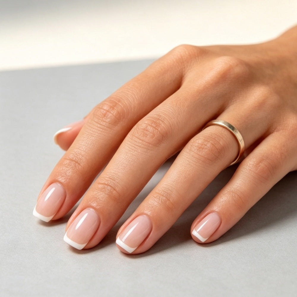 Artificial Nail Art with Elegant French Tip Kalsten