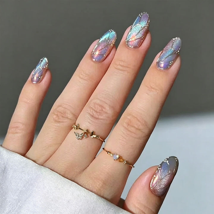Artistic Glitter Gradient Press-On Nails Kalsten