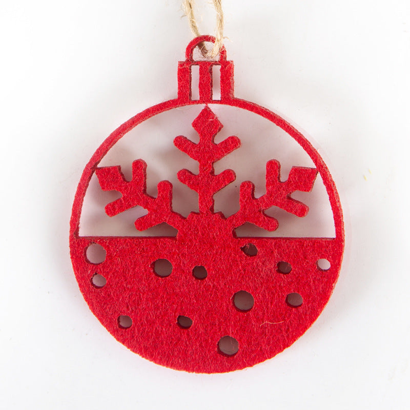 Decorative Christmas star pendant made of felt