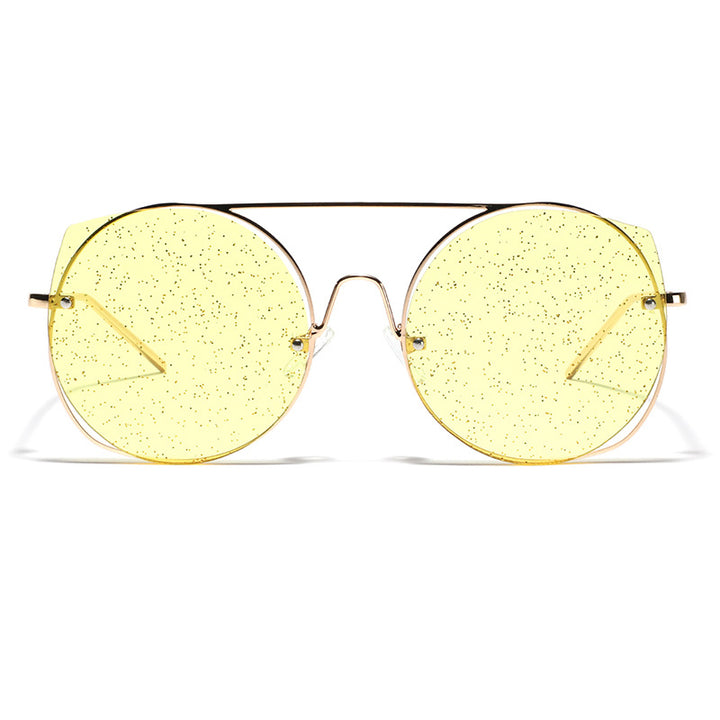 Women oversized sunglasses with glittering lenses Kalsten