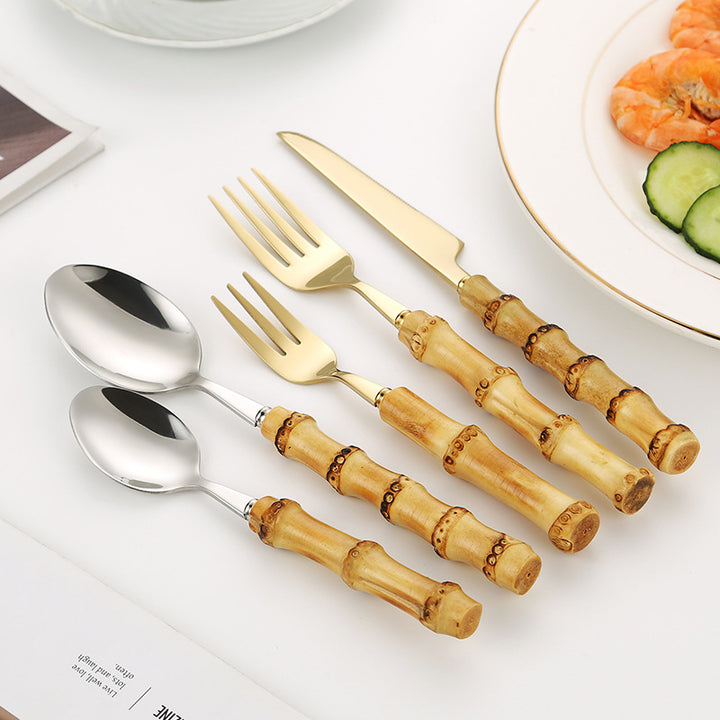 Bamboo Handle Salad Fork Kalsten
