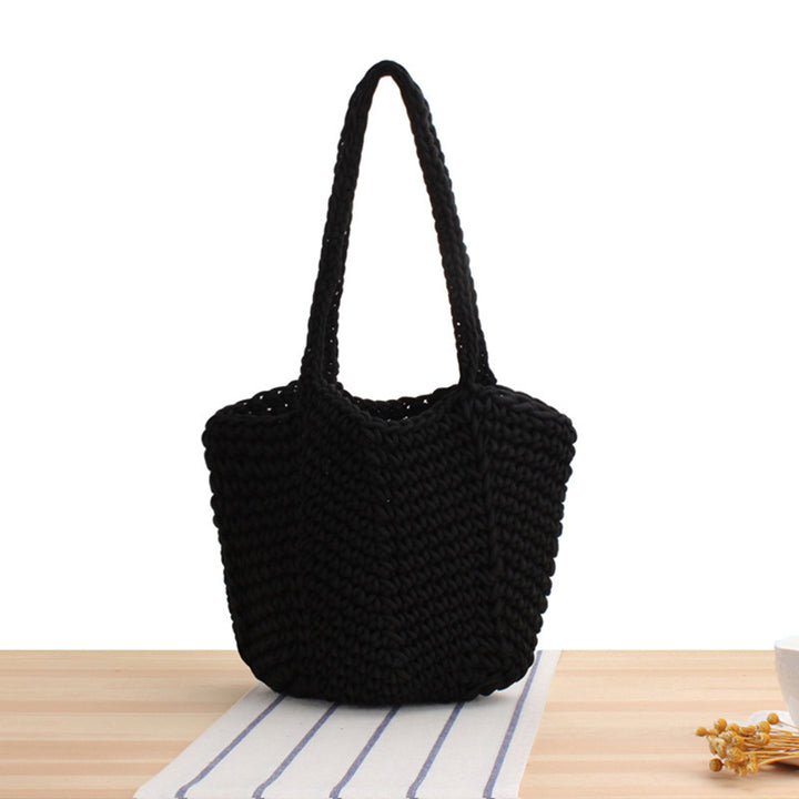 Handbag Made of Handcrafted Macrame with Textured Design Kalsten