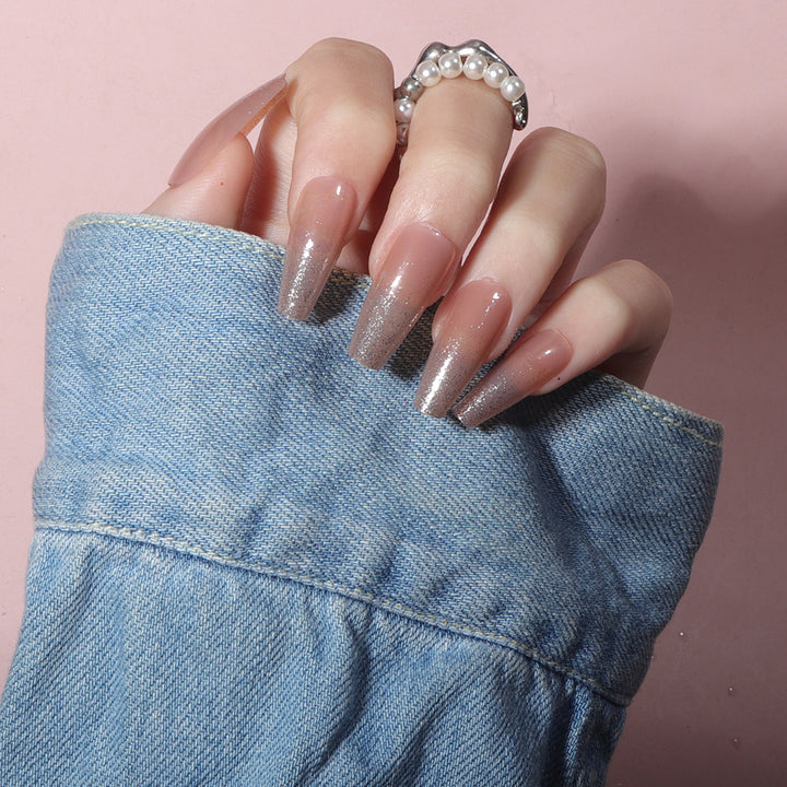 Glamorous Glitter Gradient Stiletto Nails Kalsten