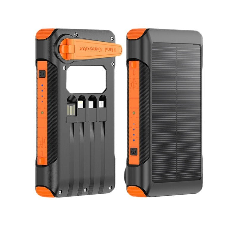 Solar-powered power bank with multiple charging ports and LED display Kalsten