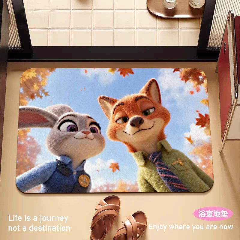 Children's Cartoon Character Welcome Mat