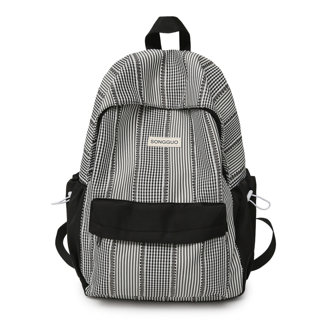 Casual Striped Backpack