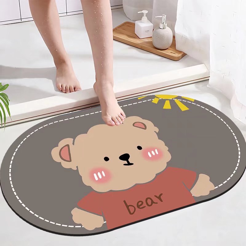 Playful Astronaut-Themed Area Mat