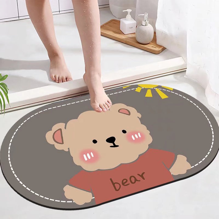 Playful Astronaut-Themed Area Mat