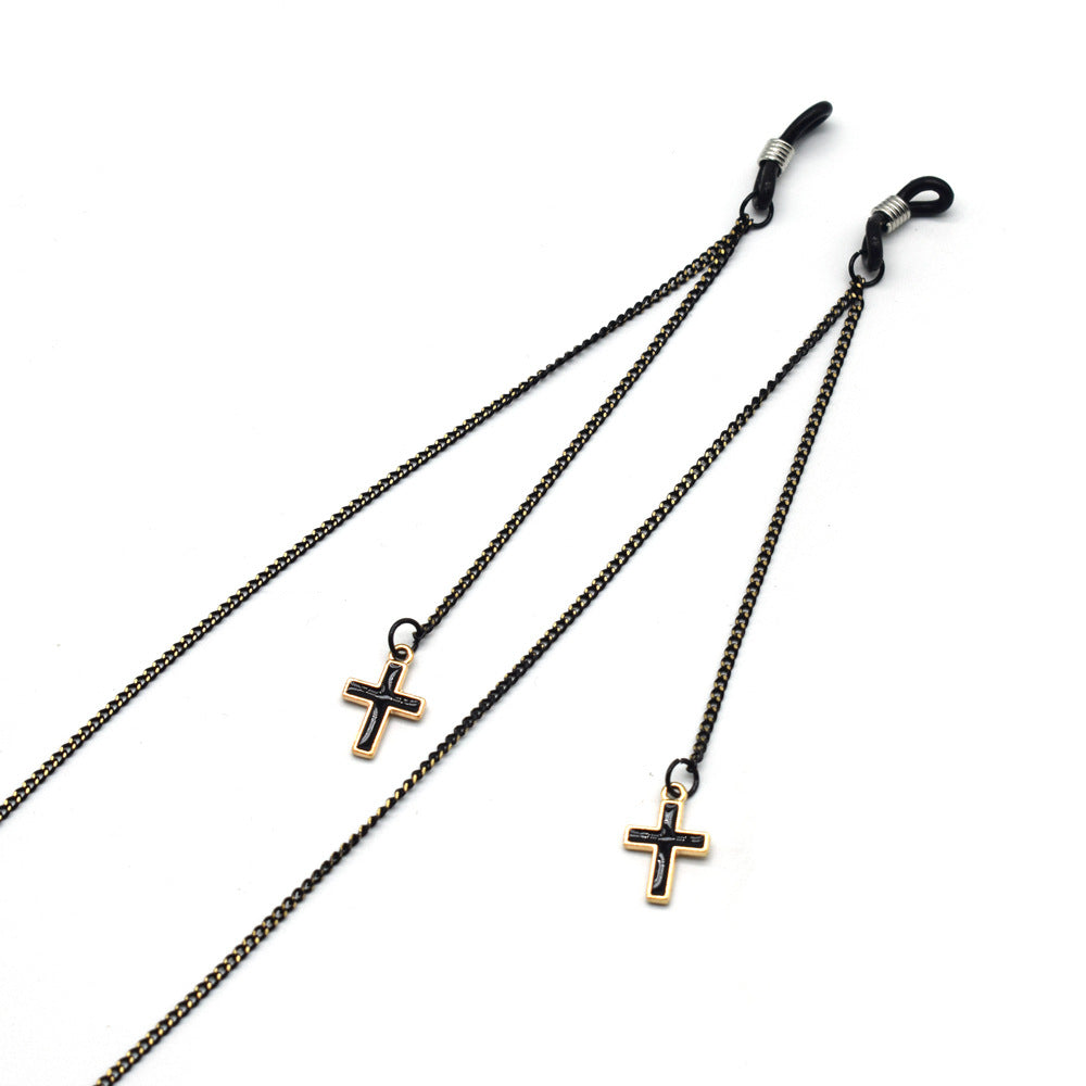 Heart-Embellished Eyewear Holder Chain Kalsten