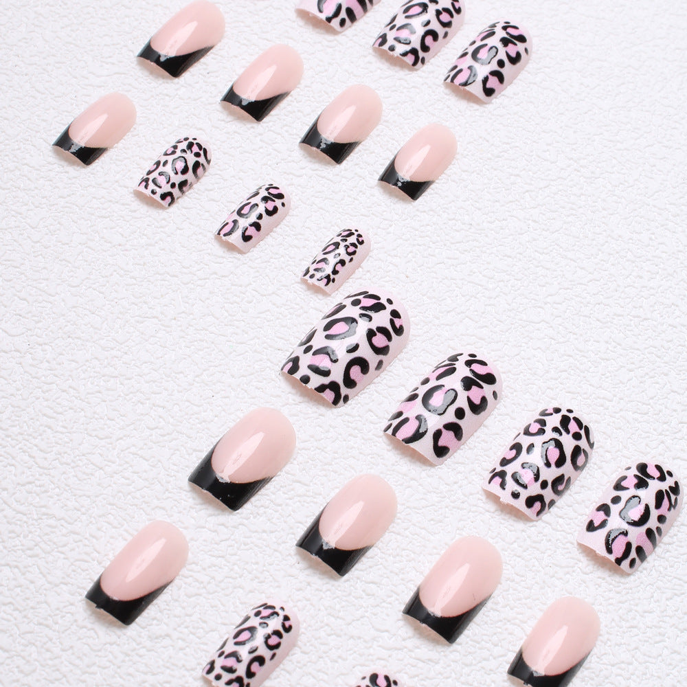 Trendy Animal Print Press-On Nails Kalsten