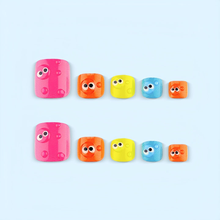 Nail Art Set with Playful Eye Designs Kalsten