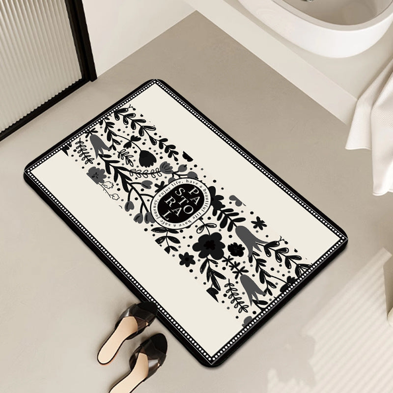 Decorative Motivational Bath Mat Kalsten