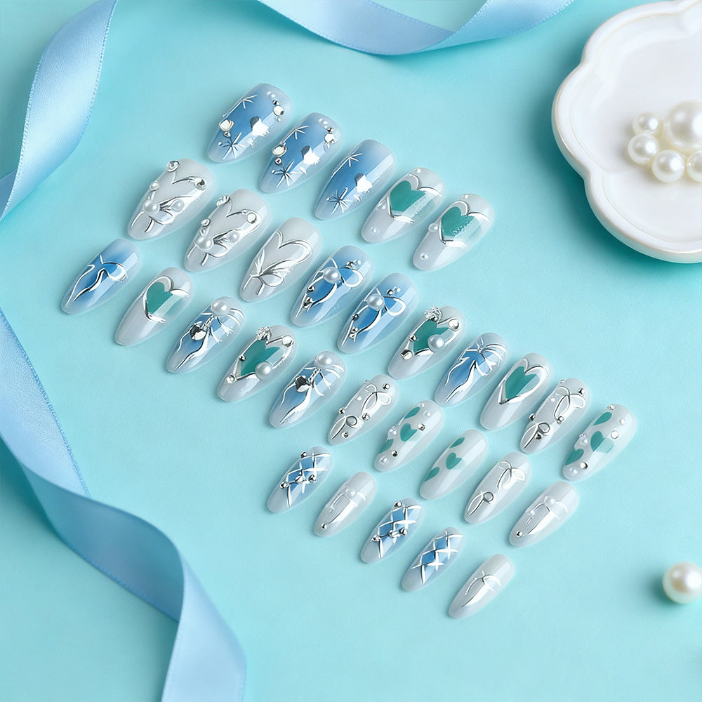 Artistic Crystal-Embellished Nail Art Set Kalsten
