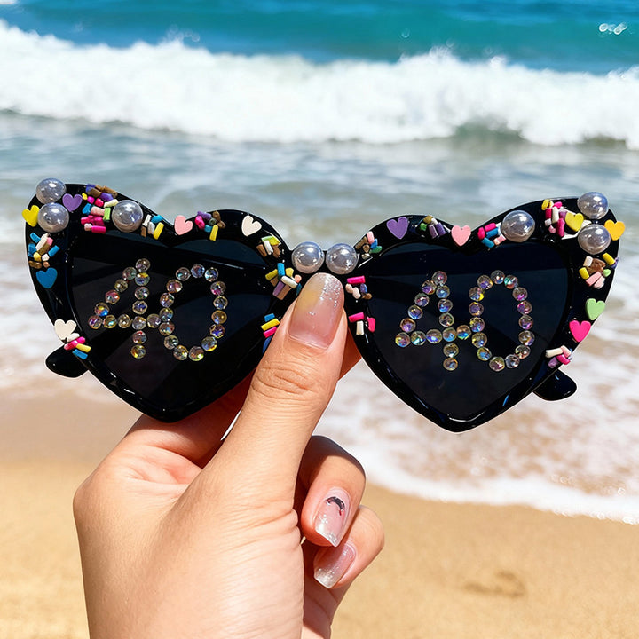 Fun Heart-Shaped Celebration Sunglasses Kalsten