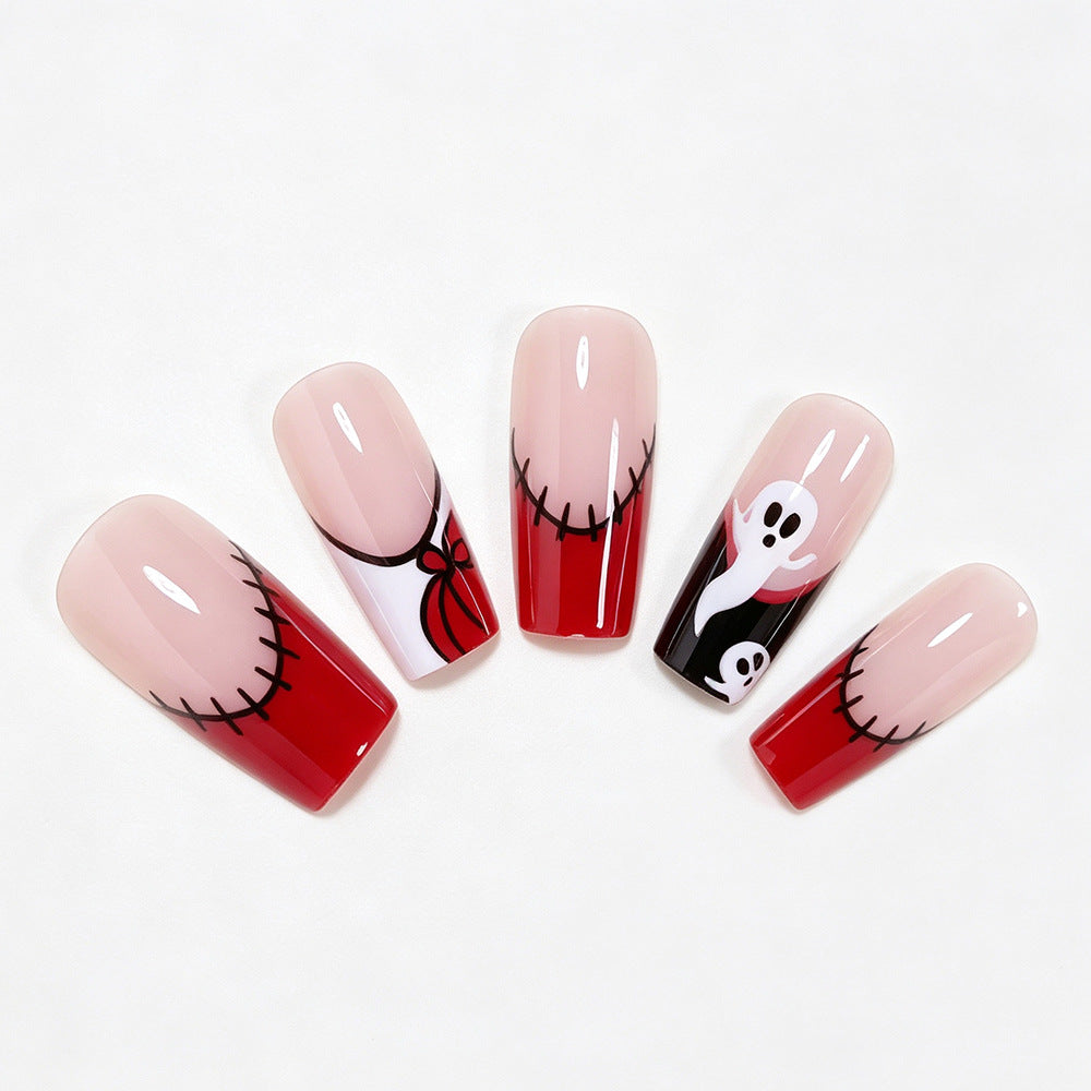 Creative Halloween-Themed Press-On Nail Art Kalsten