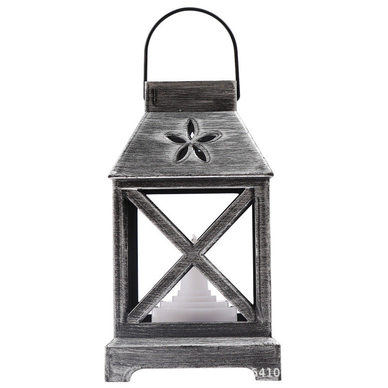 Vintage Lantern with Floral Design Kalsten