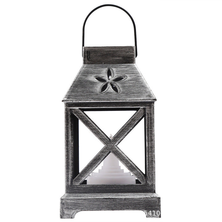 Vintage Lantern with Floral Design Kalsten