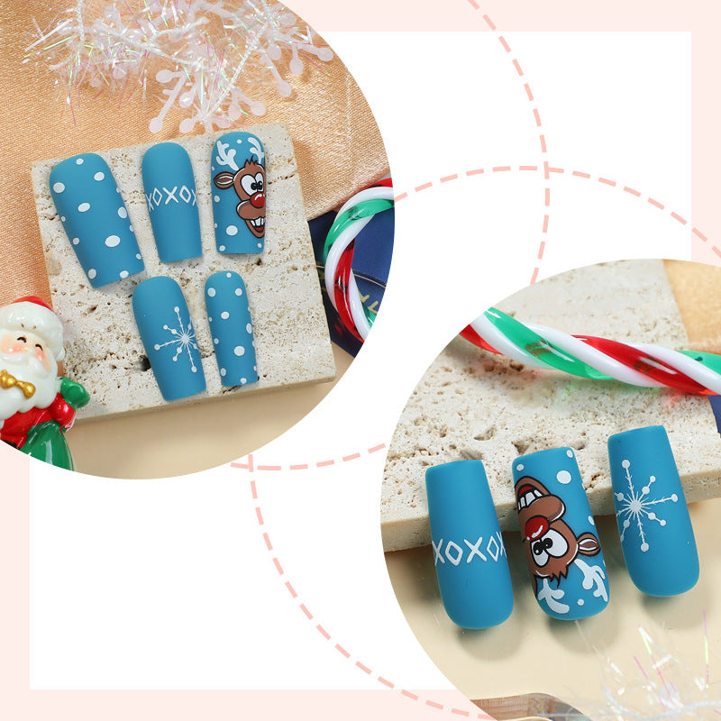 Playful Themed Press-On Nail Art Set Kalsten
