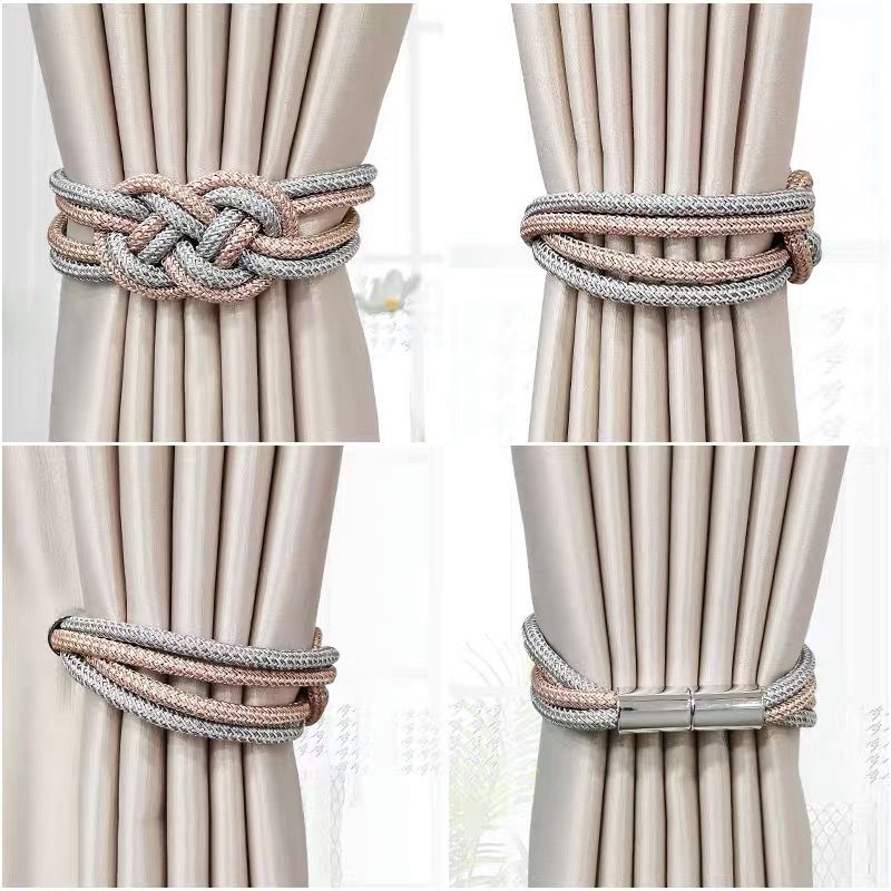 Decorative curtain tieback with braided design Kalsten