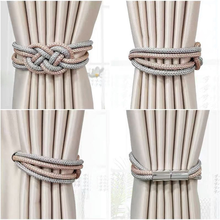 Decorative curtain tieback with braided design Kalsten