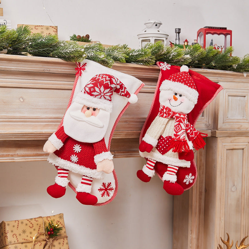 Festive Christmas stocking with nostalgic design Kalsten