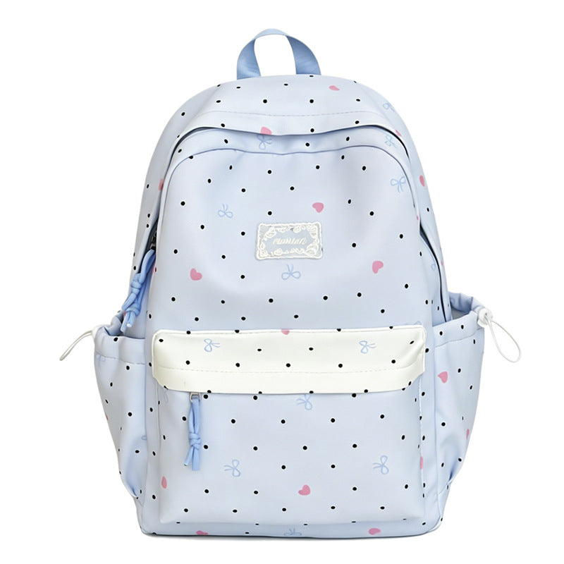 Charming Polka Dot School Backpack Kalsten
