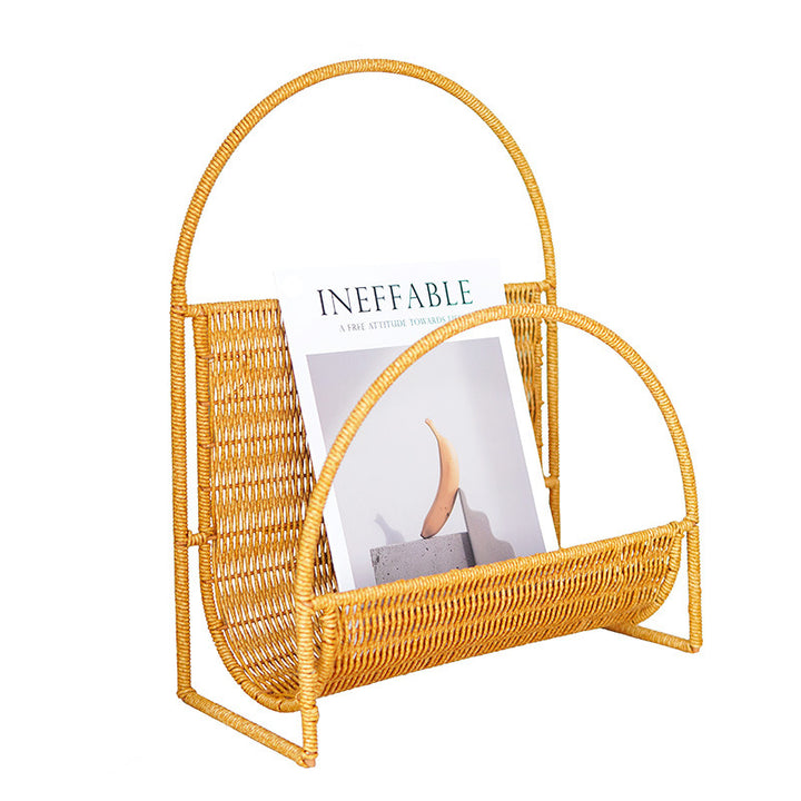 Stylish Woven Magazine Rack Kalsten