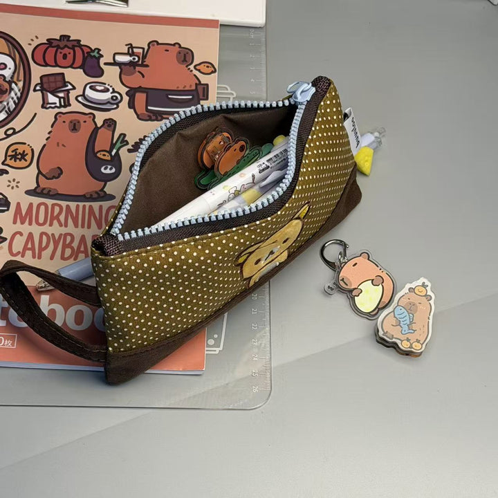 Cute Bear-Themed Zipper Pencil Case