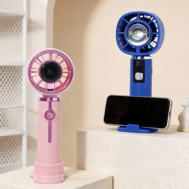 Portable Hand Fan with Digital Temperature Display and USB Charging Function Kalsten