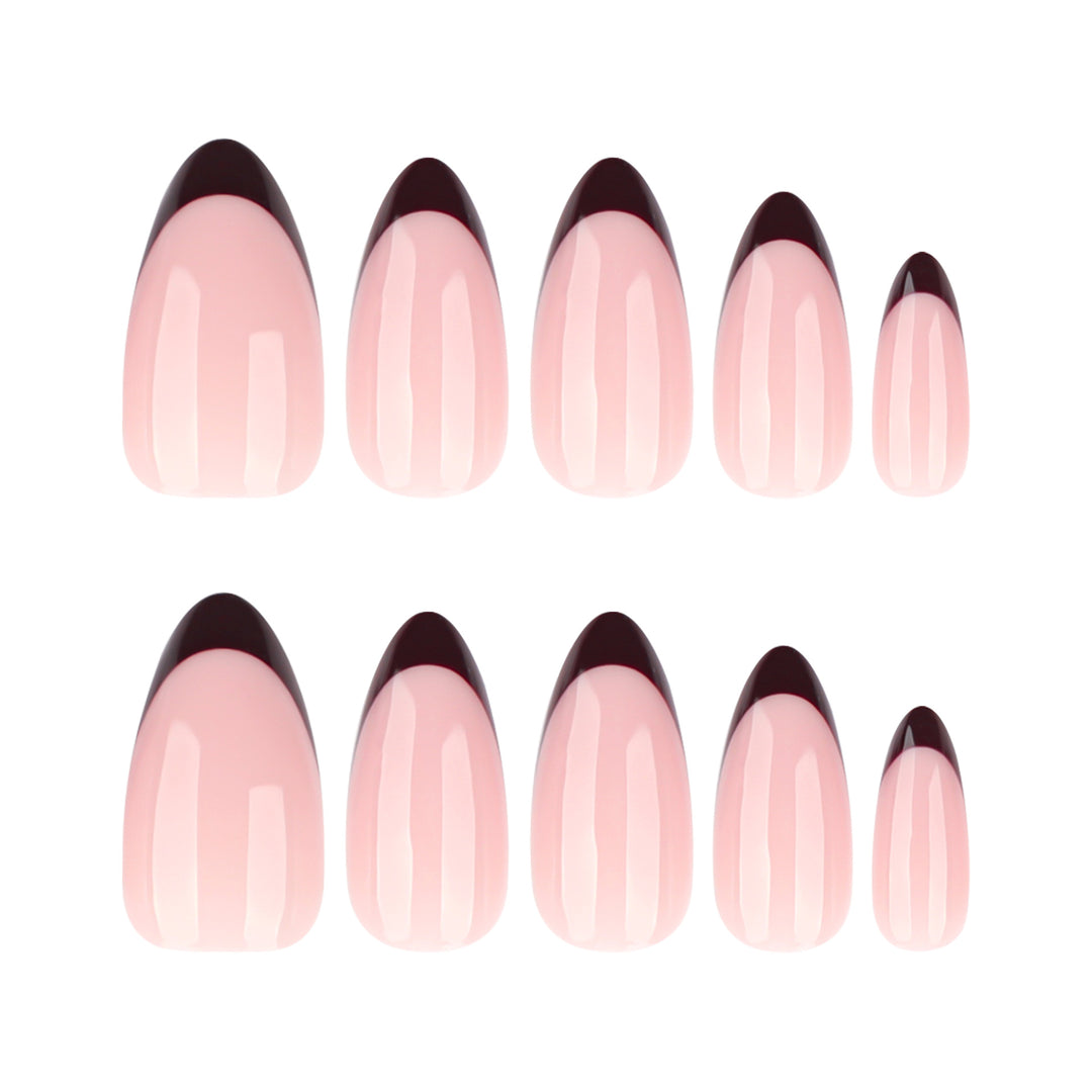 Elegant Stiletto Fake Nails with Gradient and Shine Kalsten