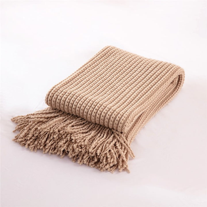 Home Decor Cozy Knitted Throw Blanket