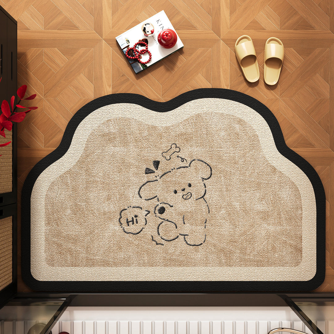 Cute Pet-Themed Bath Mat Kalsten