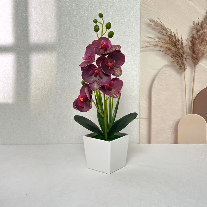 Elegant Artificial Orchid Plant for Tabletop Home Decor