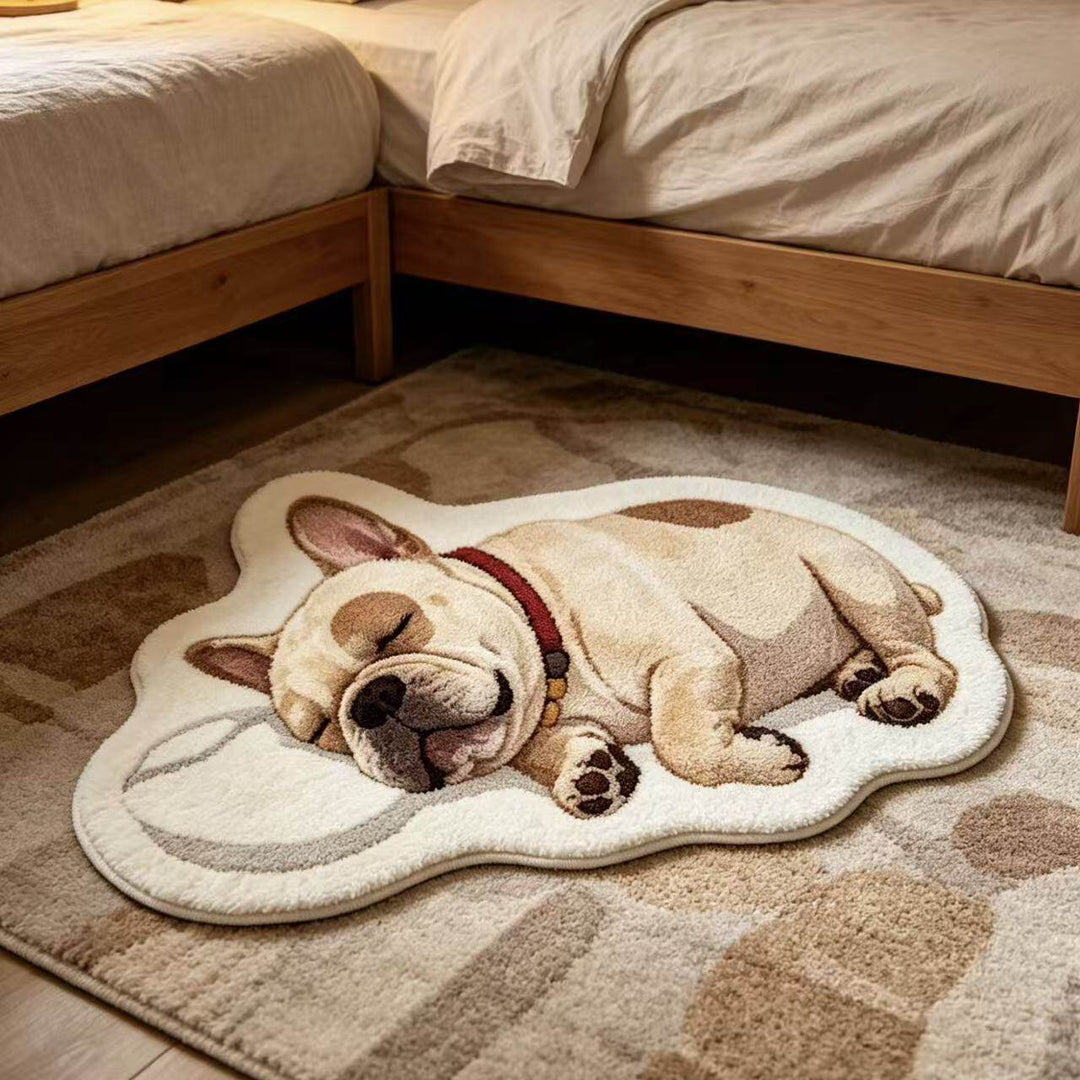 Playful Dog-Shaped Area Rug