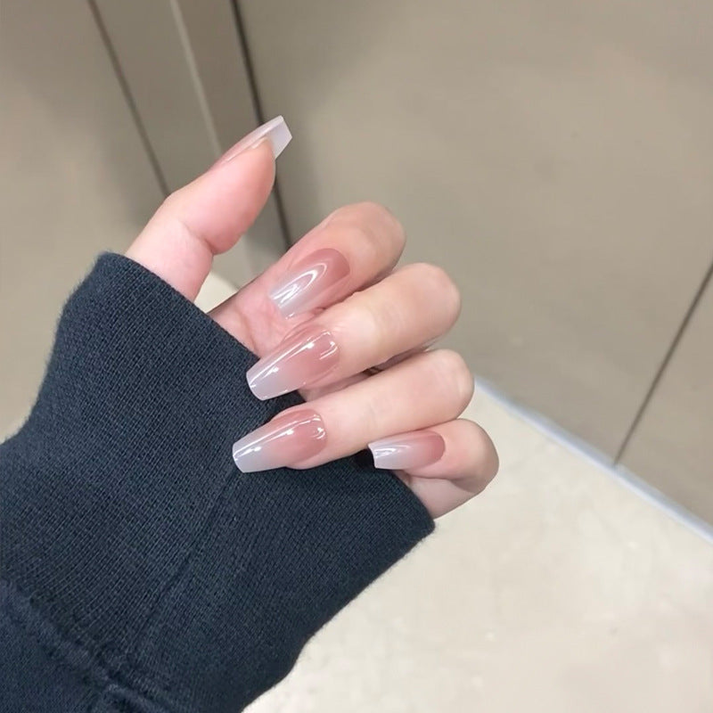 Elegant Press-On Nail Set with Natural Finish Kalsten