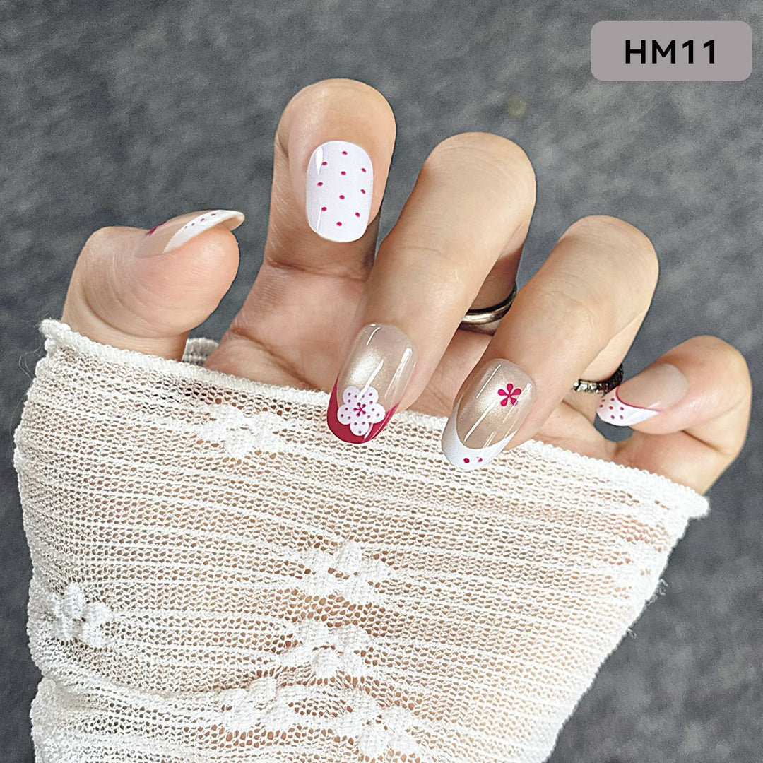 Floral Design Press-On Nail Set Kalsten