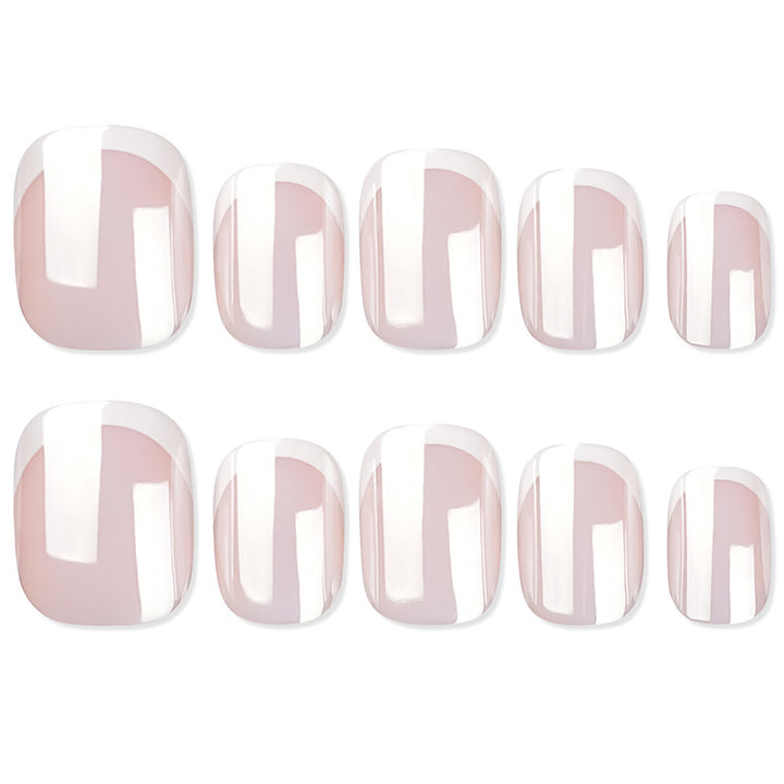 High-quality artificial nails with elegant French tips Kalsten