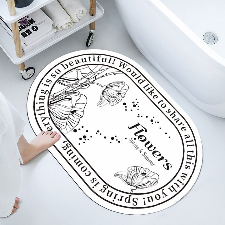 Elegant Decorative Bathroom Mat