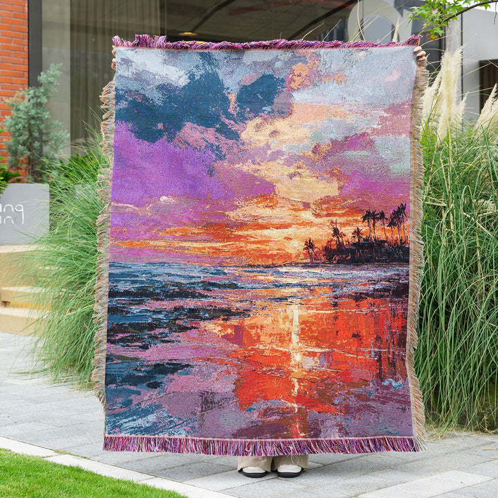 Scenic Landscape Throw Tapestry