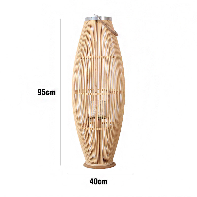 Elegant Rattan Lantern Kalsten
