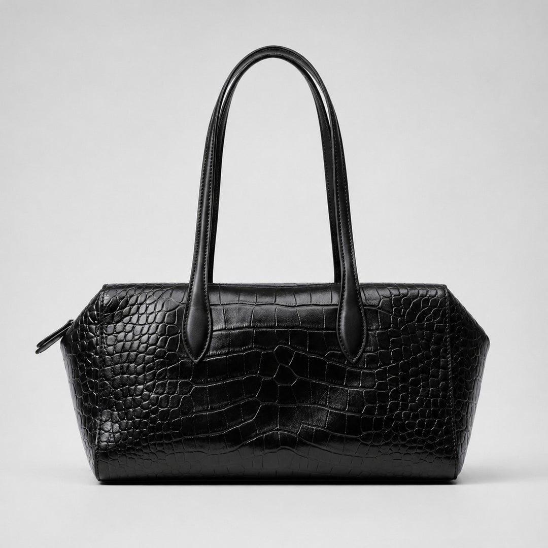 Crocodile Texture Satchel Bag