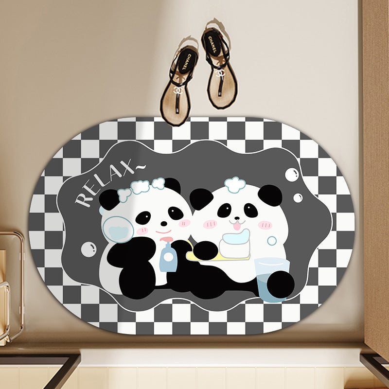 Playful Animal-Themed Bath Mat