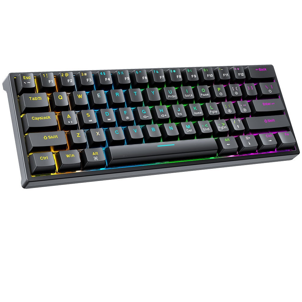 Compact Gaming Keyboard with Customizable Keys and Ergonomic Design Kalsten