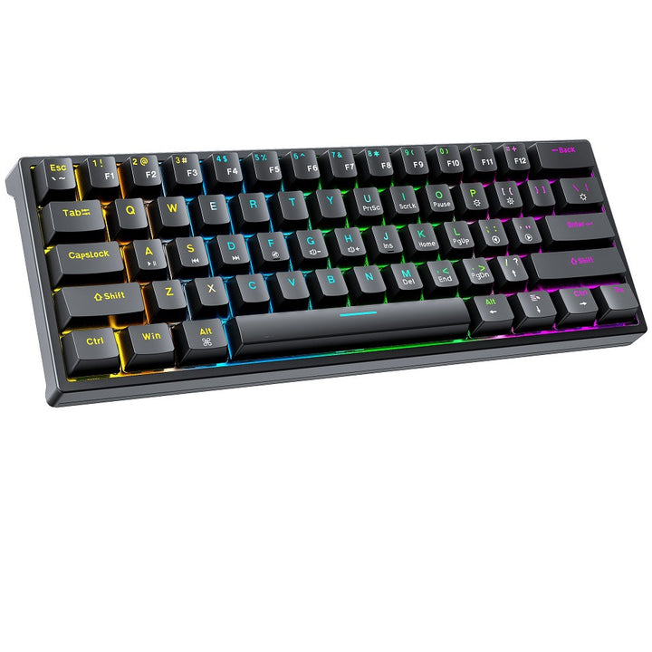 Compact Gaming Keyboard with Customizable Keys and Ergonomic Design Kalsten