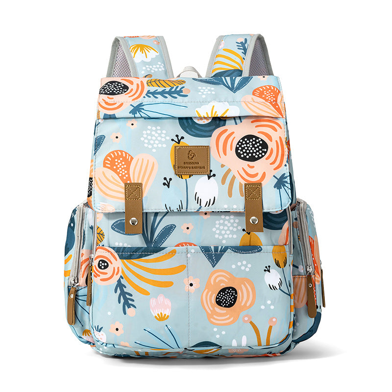 Playful Patterned Multi-Compartment Backpack Kalsten