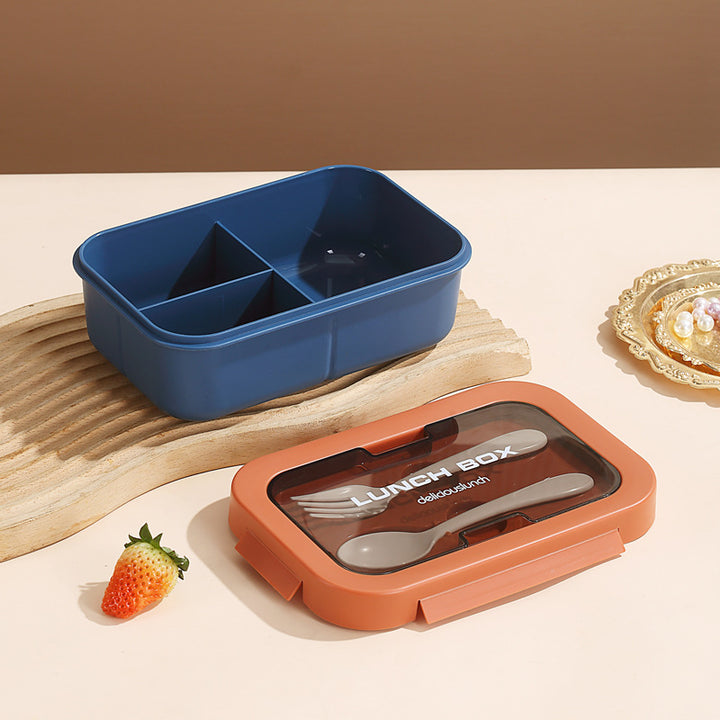 Dual-Compartment Stainless Steel Lunch Box