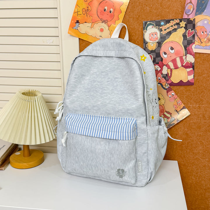 Playful Embroidered Backpack Kalsten