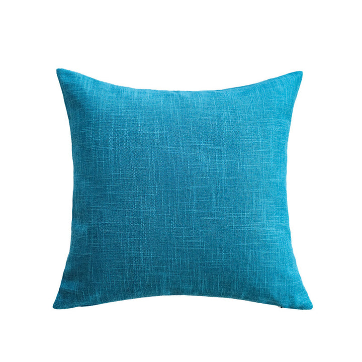 Square decorative cushion cover with fine crosshatch structure and concealed zipper Kalsten