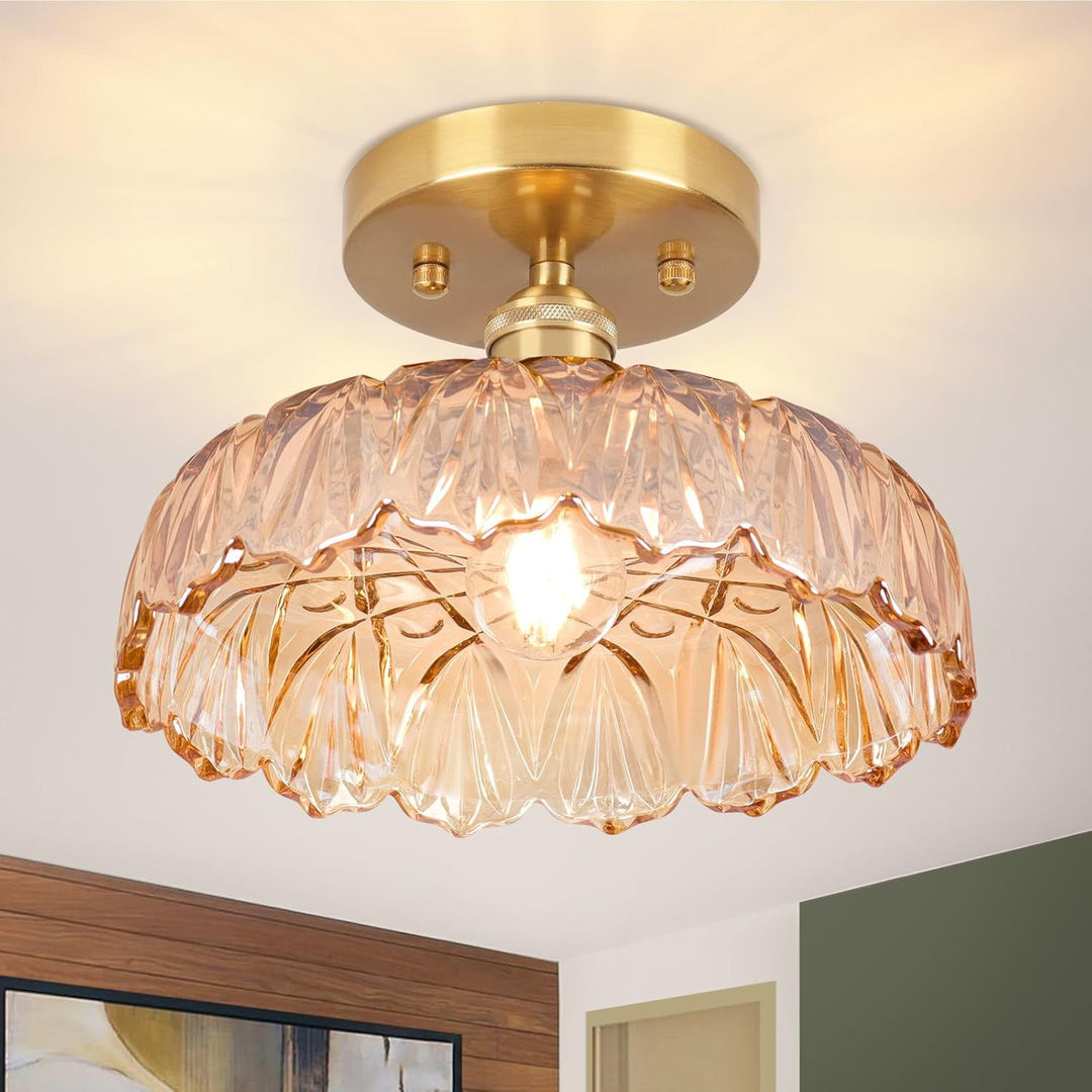 Elegant Glass Ceiling Light