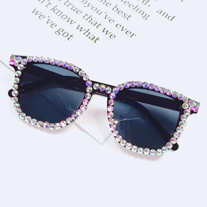 Fashionable Rhinestone-Embellished Sunglasses Kalsten